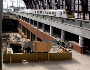 Spoorwegwerken Antwerpen Centraal 2006