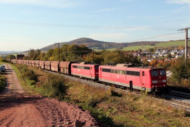 Erts- Goederen en Personentreinen in Midden en Zuid Duitsland