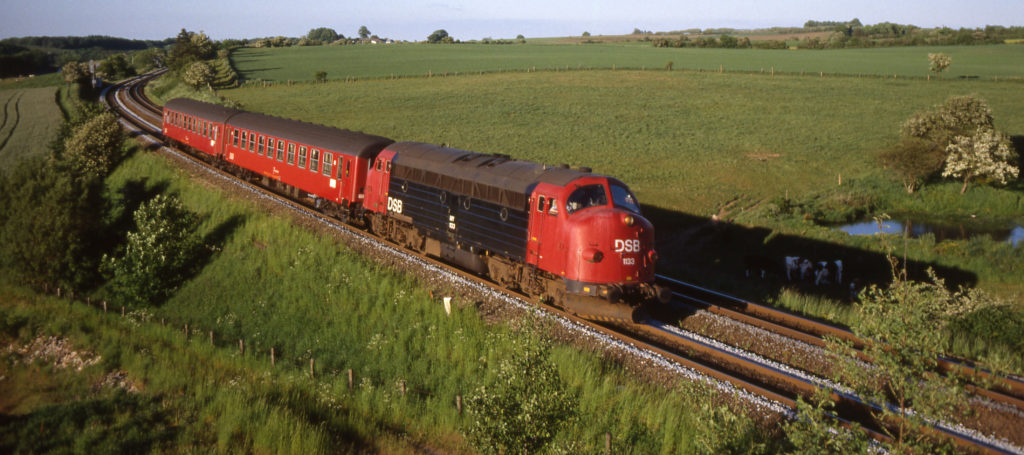 De spoorwegen in Denemarken tussen 1990 en 2015
