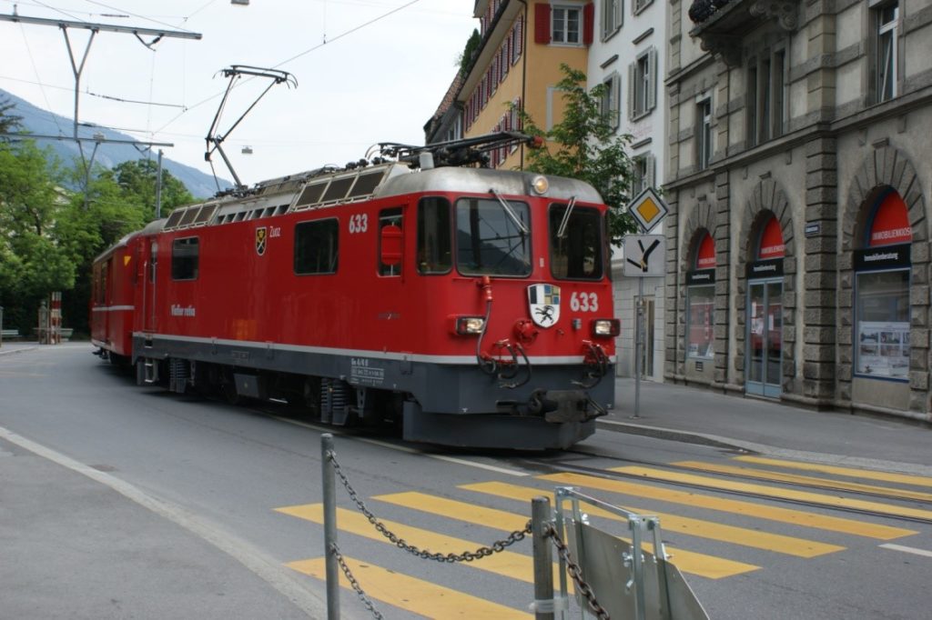 Sporend door Zuidoost-Zwitserland