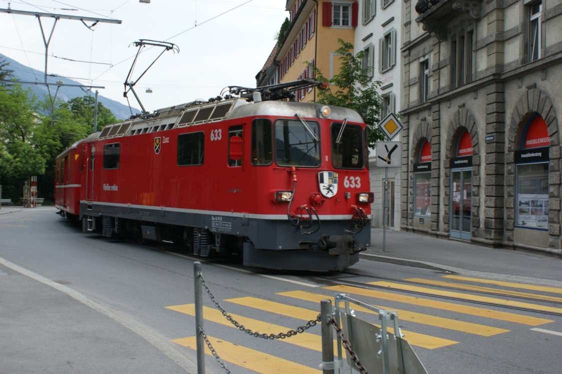 Sporend door Zuidoost-Zwitserland