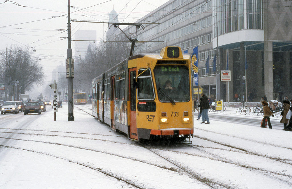 Tram en ander openbaar vervoer in Rotterdam