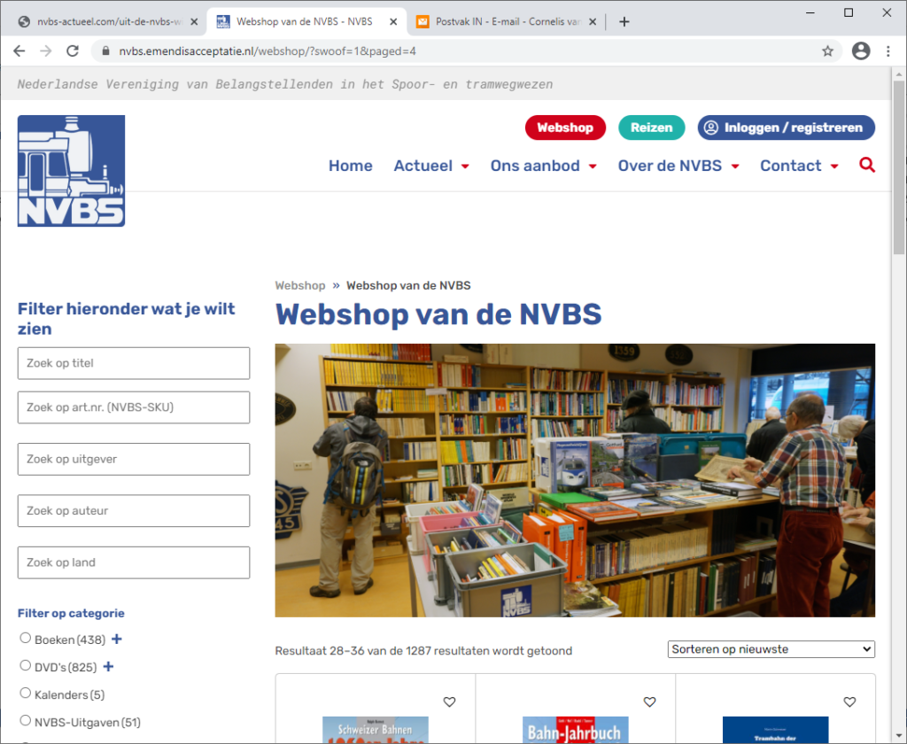 Vernieuwde webshop