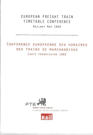Carte des chemins de fer pour le service international de marchandises 1960