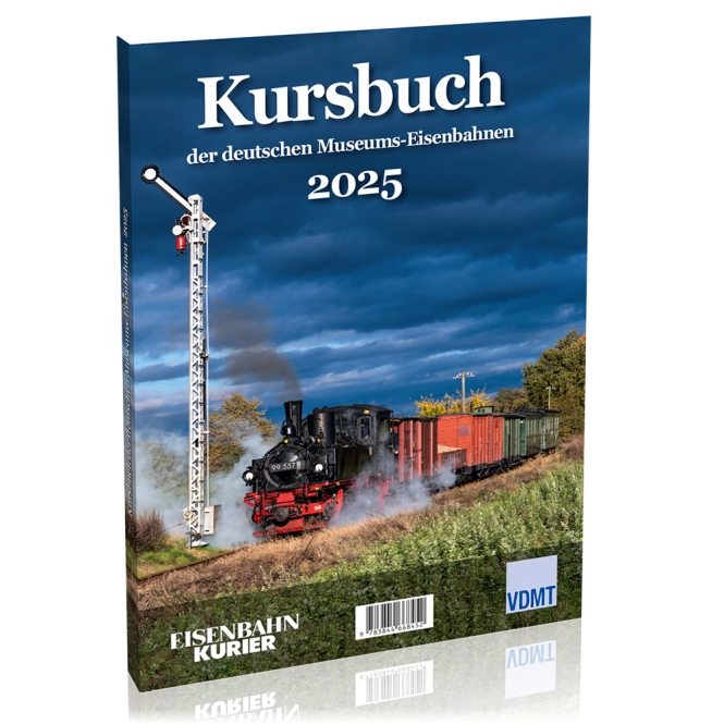 Kursbuch der deutschen Museums-Eisenbahnen 2025