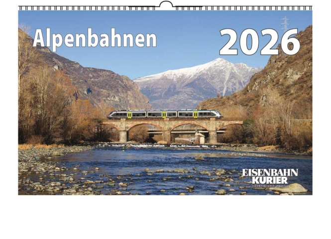 Kalender 2026 - Alpenbahnen